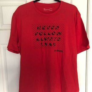 LARGE:Under Armour “Never Follow, Always lead” tee